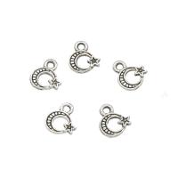 Zinc Alloy Jewelry Pendants, Moon and Star, plated Approx 1.3mm, Approx 