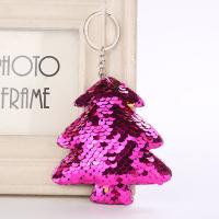 Sequins Key Clasp, with Zinc Alloy, Christmas Tree, for woman 