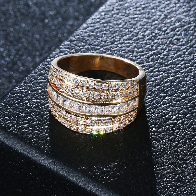 銅 ファッションアクセサリーセット, バングル & 指輪, メッキ, 異なるサイズの選択 & 女性用 & ライン石のある, 無色, 65*20mm, 内径:約 65mm, サイズ:6.5, 長さ:約 8 インチ, 売り手 セット