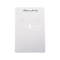 Earring Display Card, Paper, portable & durable, white 