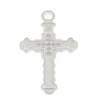 Copper Coated Plastic Pendant Setting, Cross, platinum color plated, DIY Approx 3mm, Approx 