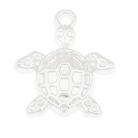 Copper Coated Plastic Pendant, Turtle, platinum color plated, DIY Approx 2.5mm, Approx 