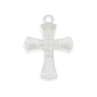 Copper Coated Plastic Pendant Setting, Cross, platinum color plated, DIY Approx 2mm, Approx 