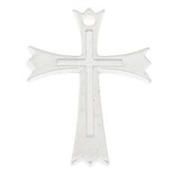 Copper Coated Plastic Pendant, Cross, platinum color plated, DIY Approx 2mm, Approx 