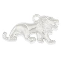 CCB Plastic Pendants, Copper Coated Plastic, Lion, platinum color plated Approx 3mm, Approx 