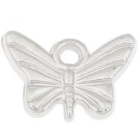 CCB Plastic Pendants, Copper Coated Plastic, Butterfly, platinum color plated Approx 3mm, Approx 