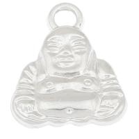 CCB Plastic Pendants, Copper Coated Plastic, Buddha, platinum color plated Approx 2mm, Approx 