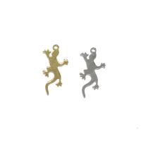 Stainless Steel Animal Pendants, Gecko, plated Approx 1mm, Approx 