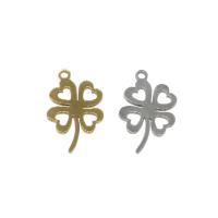 Stainless Steel Clover Pendant, Four Leaf Clover, plated Approx 1.3mm, Approx 