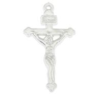 CCB Plastic Pendants, Copper Coated Plastic, Crucifix Cross, platinum color plated Approx 1mm, Approx 