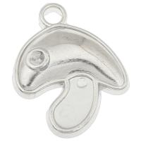 Copper Coated Plastic Pendant Setting, mushroom, platinum color plated Approx 2.5mm, Approx 