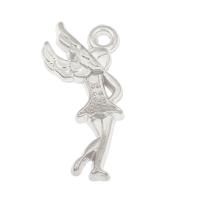 CCB Plastic Pendants, Copper Coated Plastic, Angel, platinum color plated Approx 2mm, Approx 