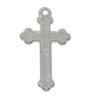 CCB Plastic Pendants, Copper Coated Plastic, Cross, platinum color plated Approx 1mm, Approx 