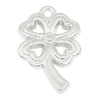 Copper Coated Plastic Pendant Setting, Four Leaf Clover, platinum color plated Approx 2mm, Approx 