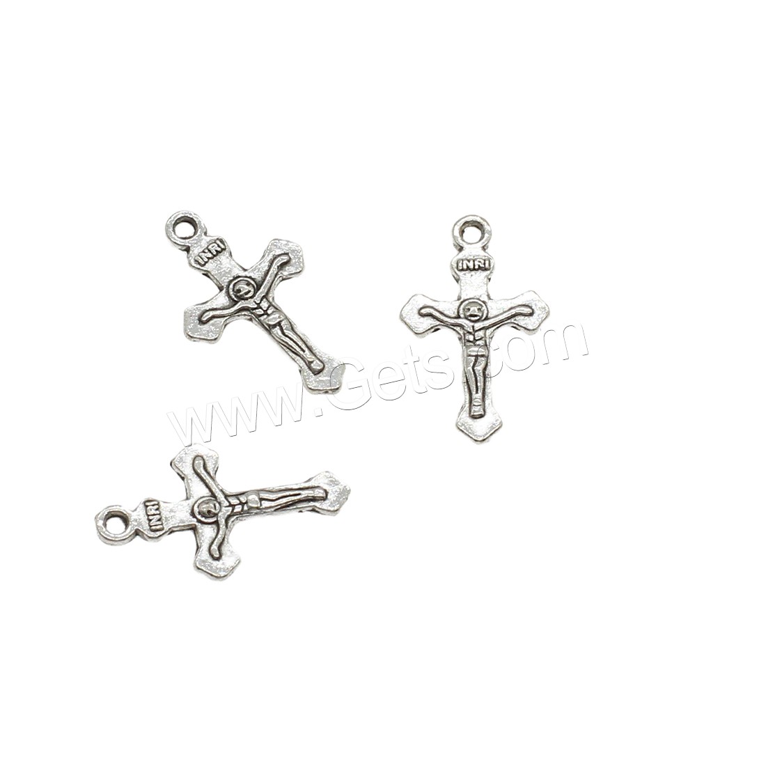 Zinc Alloy Cross Pendants, Crucifix Cross, plated, more colors for choice, 11x19x2mm, Hole:Approx 1.2mm, Approx 2000PCs/KG, Sold By KG