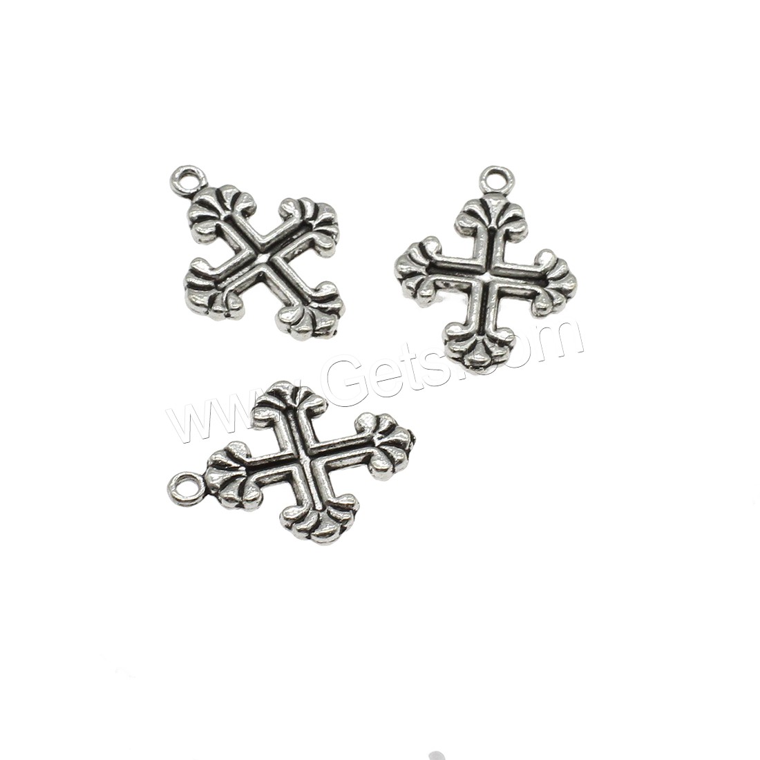 Zinc Alloy Cross Pendants, plated, more colors for choice, 15x20x2mm, Hole:Approx 1.5mm, Approx 714PCs/KG, Sold By KG
