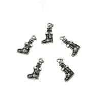 Zinc Alloy Christmas Pendants, Christmas Sock, plated Approx 1.6mm, Approx 