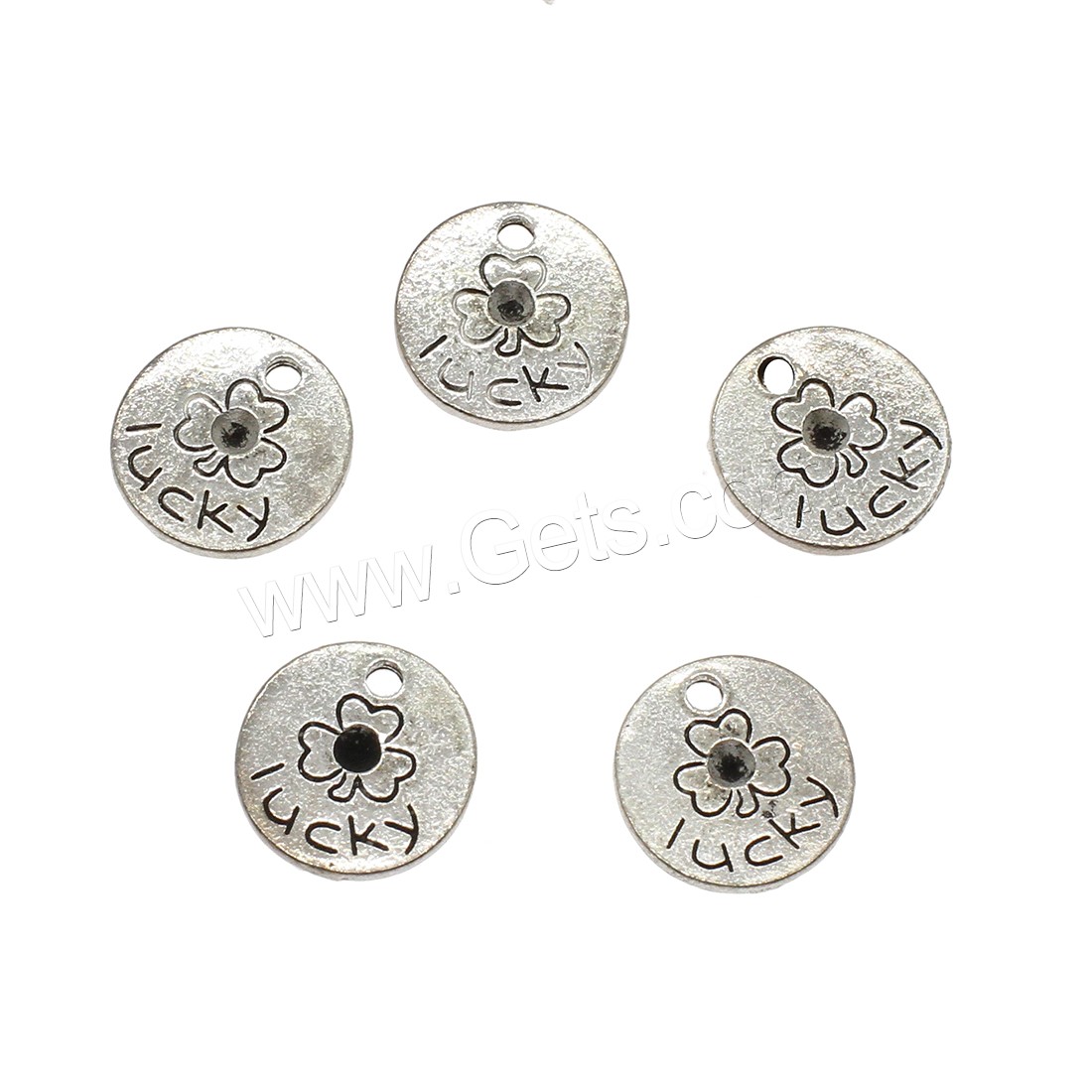 Zinc Alloy Flat Round Pendants, plated, more colors for choice, 1.6x13.5mm, Hole:Approx 1.8mm, Approx 588PCs/KG, Sold By KG