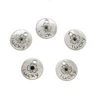 Zinc Alloy Flat Round Pendants, plated Approx 1.8mm, Approx 