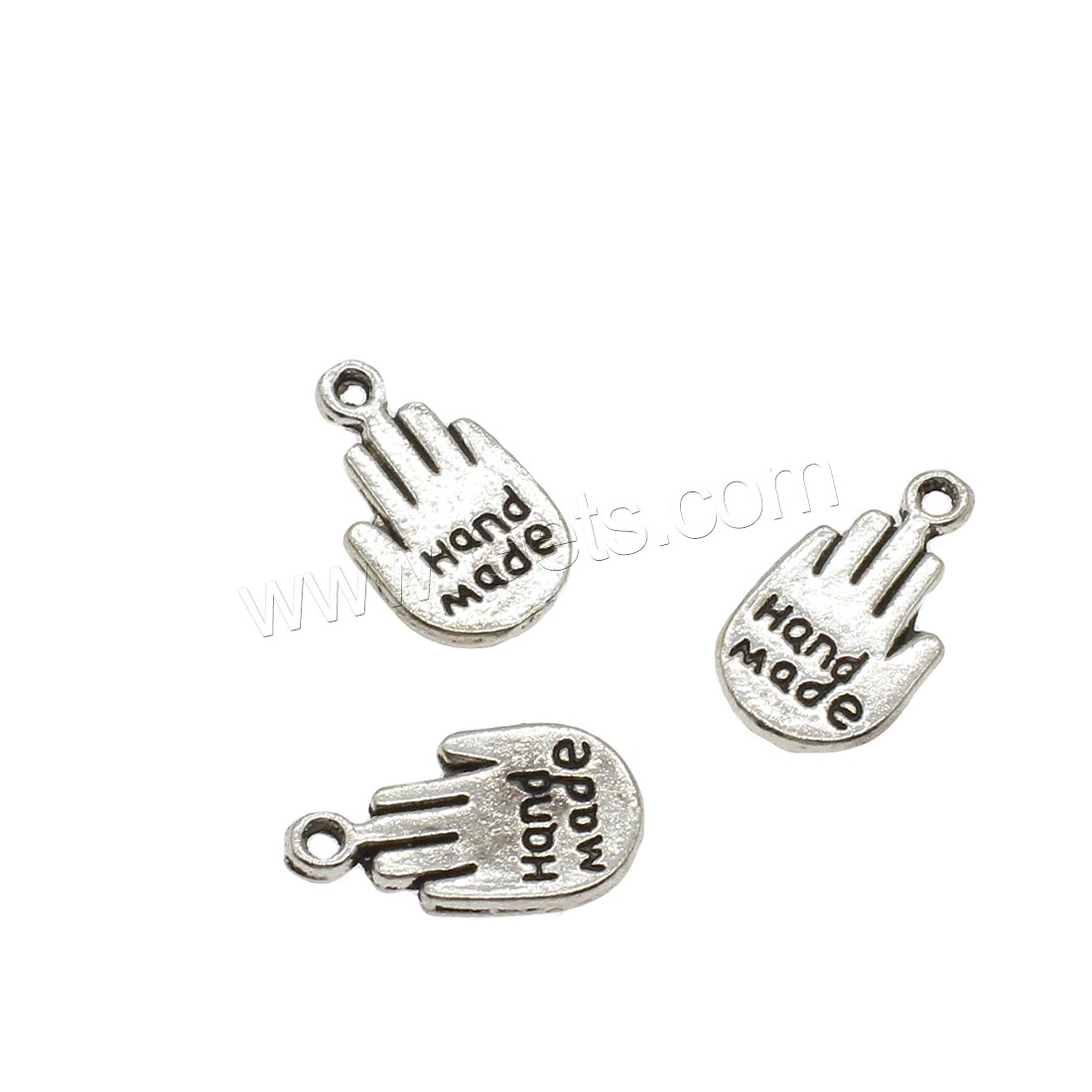 Zinc Alloy Hand Pendants, plated, more colors for choice, 8.5x15.5x1.4mm, Hole:Approx 1mm, Approx 1428PCs/KG, Sold By KG