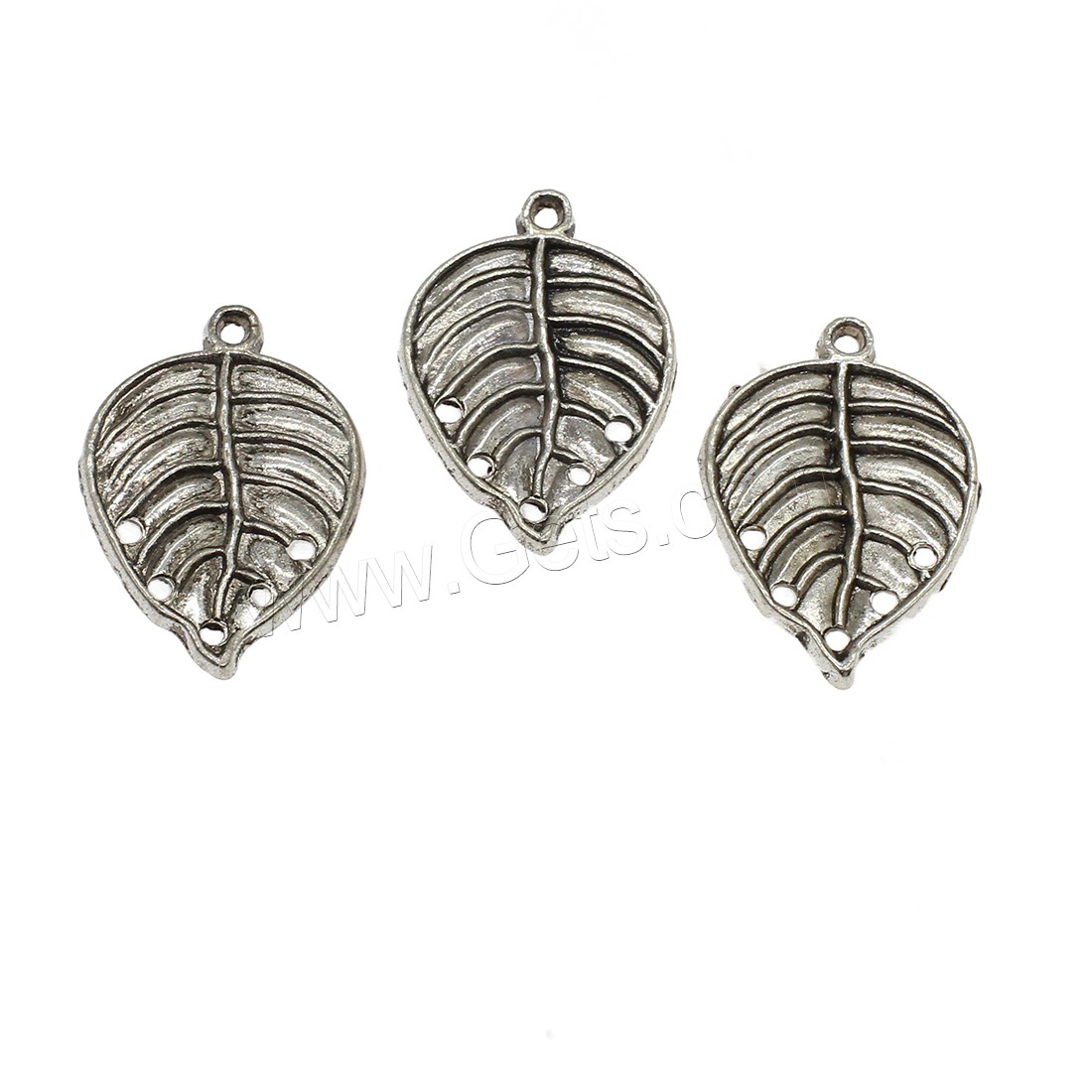 Zinc Alloy Charm Connector, Leaf, plated, 1/5 loop, more colors for choice, 19.5x29x1.5mm, Hole:Approx 2mm, Approx 500PCs/KG, Sold By KG