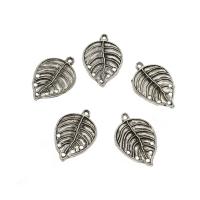 Zinc Alloy Charm Connector, Leaf, plated, 1/5 loop Approx 2mm, Approx 