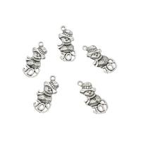 Zinc Alloy Jewelry Pendants, Snowman, plated Approx 2mm, Approx 