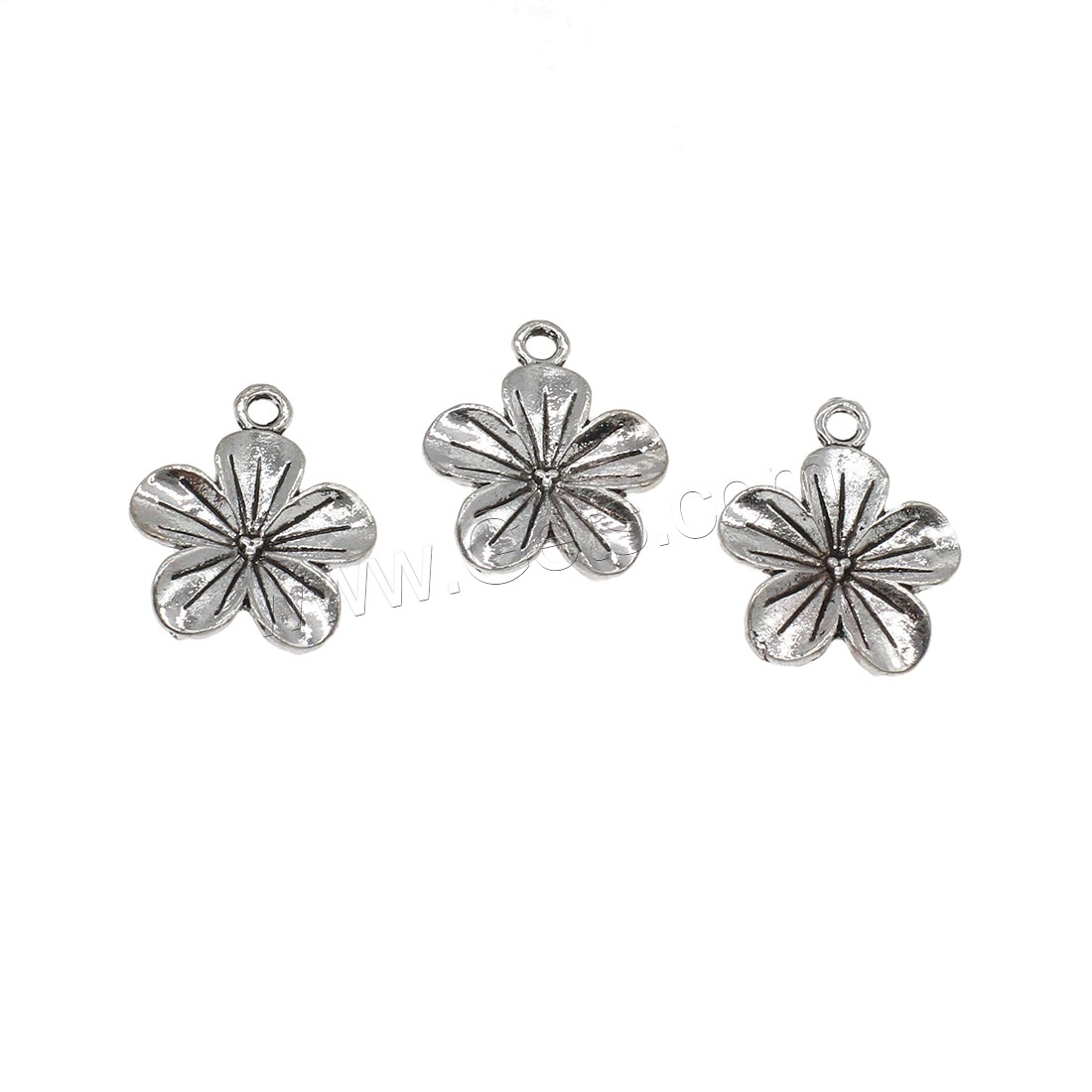 Zinc Alloy Flower Pendants, plated, more colors for choice, 18x22x2mm, Hole:Approx 2mm, Approx 416PCs/KG, Sold By KG