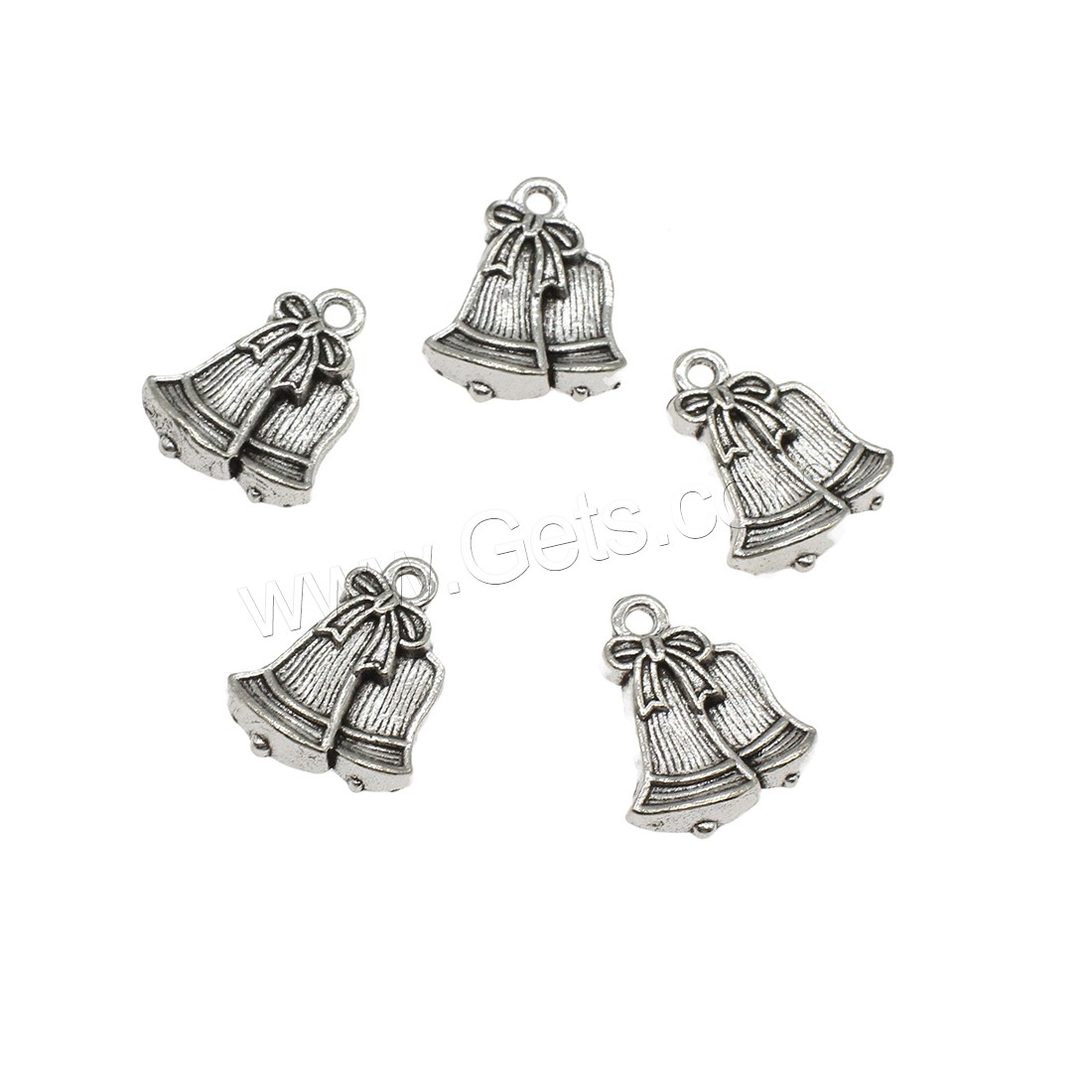 Zinc Alloy Christmas Pendants, Christmas Bell, plated, more colors for choice, 16x21x3.5mm, Hole:Approx 2mm, Approx 500PCs/KG, Sold By KG