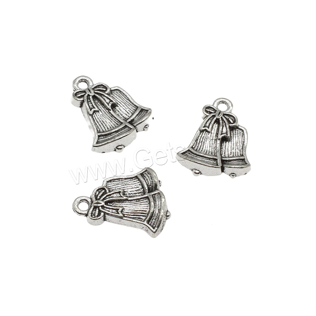 Zinc Alloy Christmas Pendants, Christmas Bell, plated, more colors for choice, 16x21x3.5mm, Hole:Approx 2mm, Approx 500PCs/KG, Sold By KG