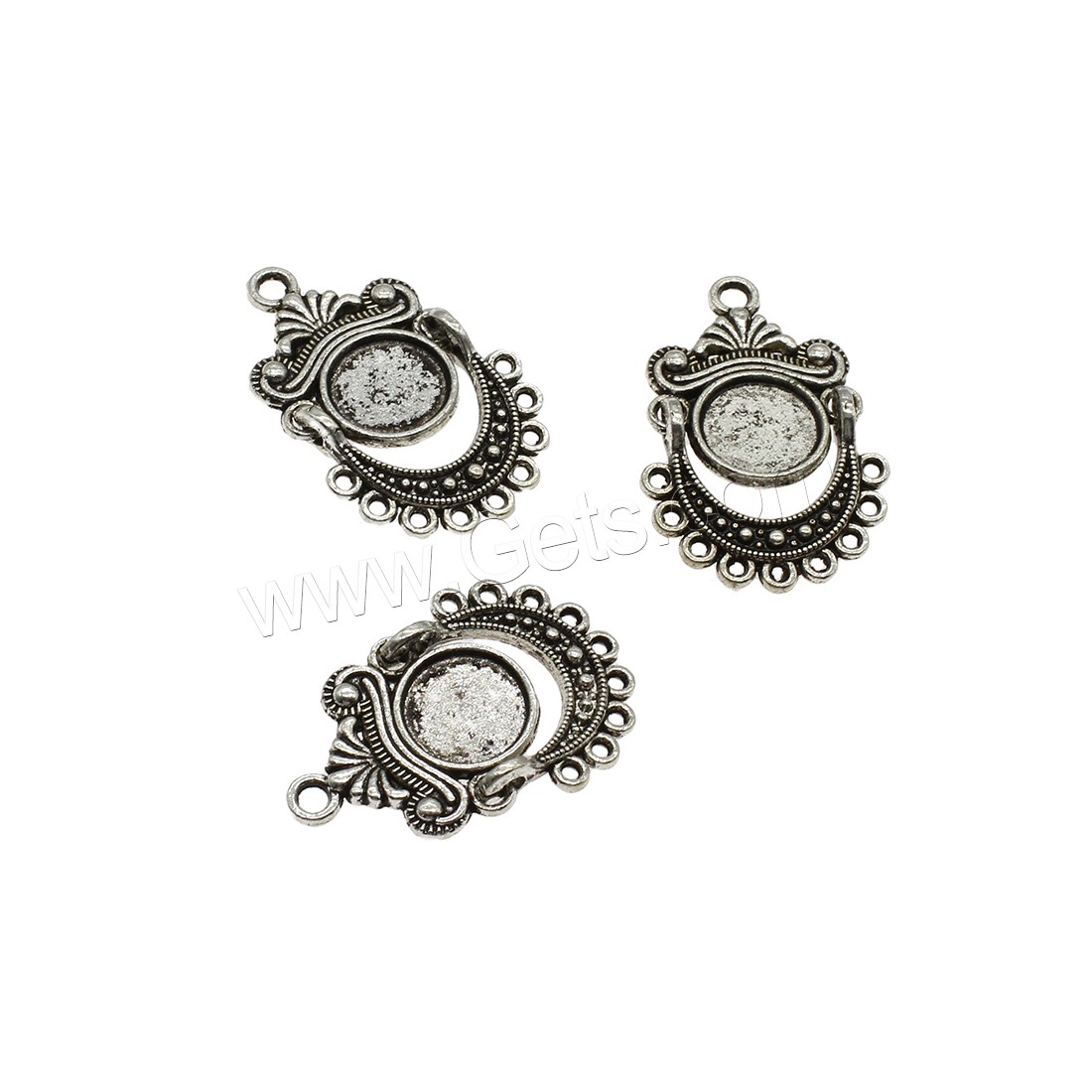 Zinc Alloy Charm Connector, plated, 1/9 loop, more colors for choice, 20x31x2mm, Hole:Approx 2mm, Approx 312PCs/KG, Sold By KG