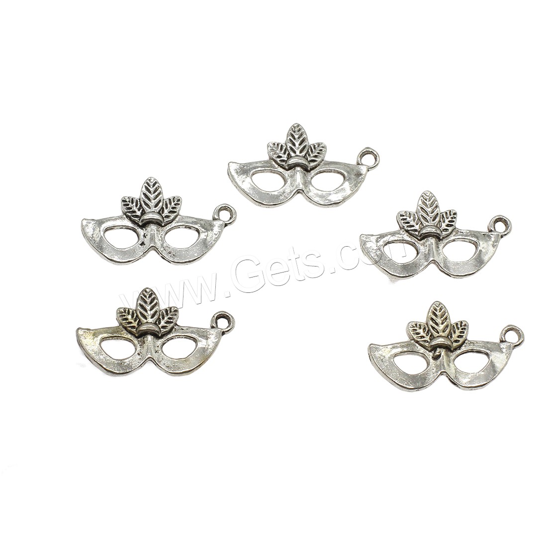 Zinc Alloy Jewelry Pendants, Mask, plated, more colors for choice, 25.5x15.5x2mm, Hole:Approx 2mm, Approx 625PCs/KG, Sold By KG