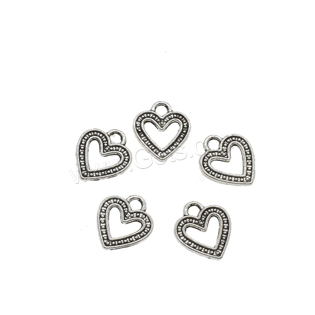 Zinc Alloy Heart Pendants, plated, hollow, more colors for choice, 12x14x1.4mm, Hole:Approx 2.5mm, Approx 2000PCs/KG, Sold By KG