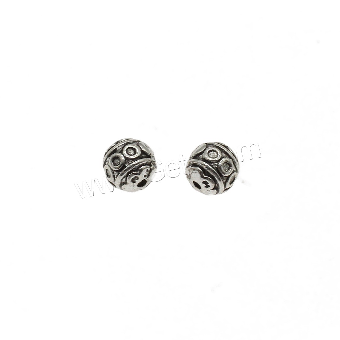 Zinc Alloy Jewelry Beads, Round, plated, more colors for choice, 7mm, Hole:Approx 1mm, Approx 714PCs/KG, Sold By KG