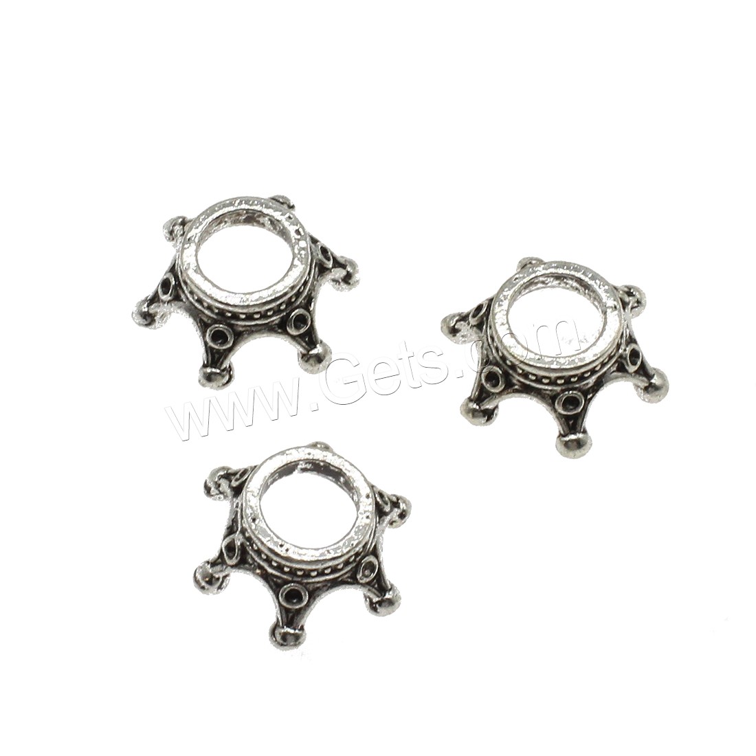 Zinc Alloy Bead Caps, plated, more colors for choice, 6x15mm, Hole:Approx 6.5mm, Approx 588PCs/KG, Sold By KG