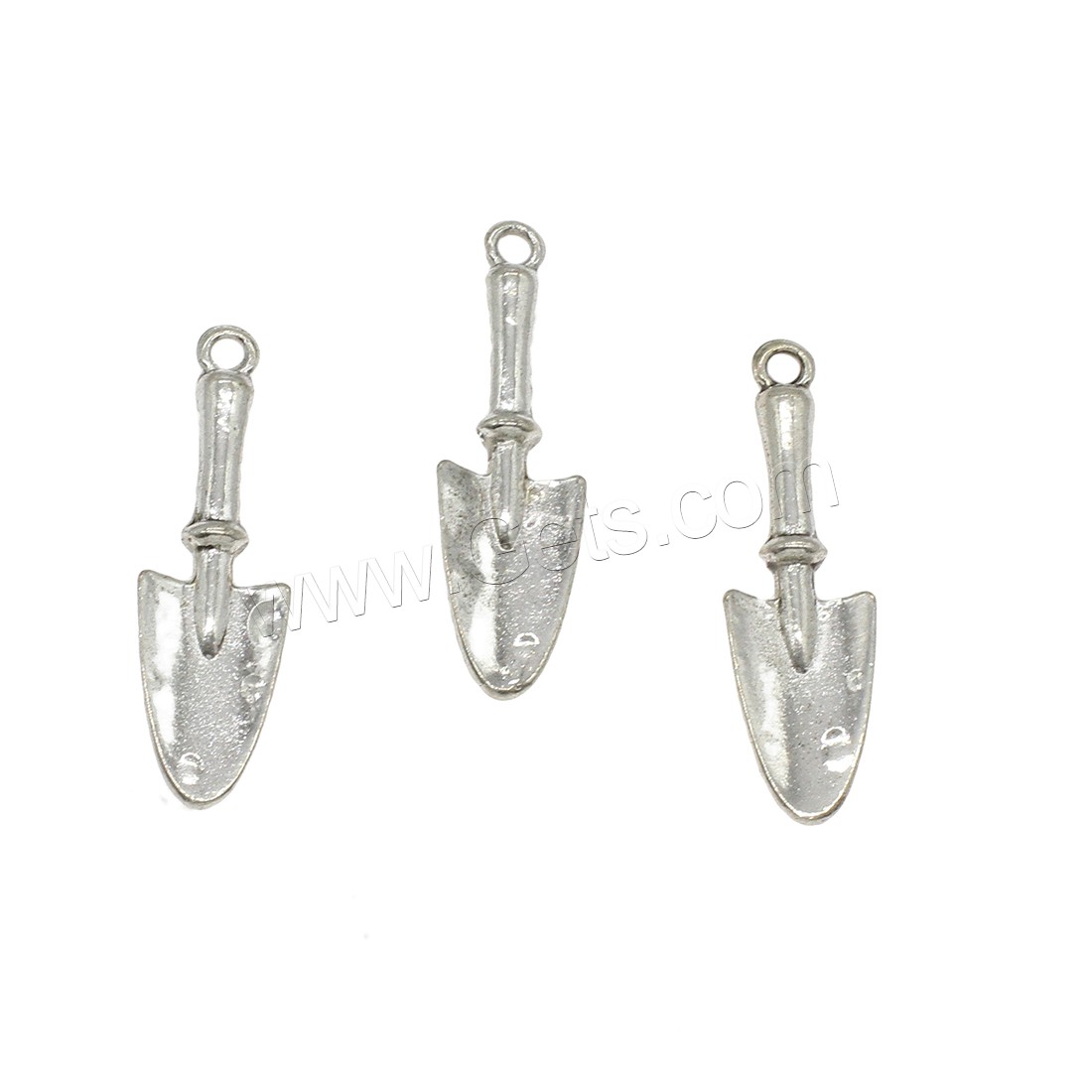 Zinc Alloy Jewelry Pendants, Shovel, plated, more colors for choice, 9.5x23.5x4mm, Hole:Approx 1.8mm, Approx 500PCs/KG, Sold By KG