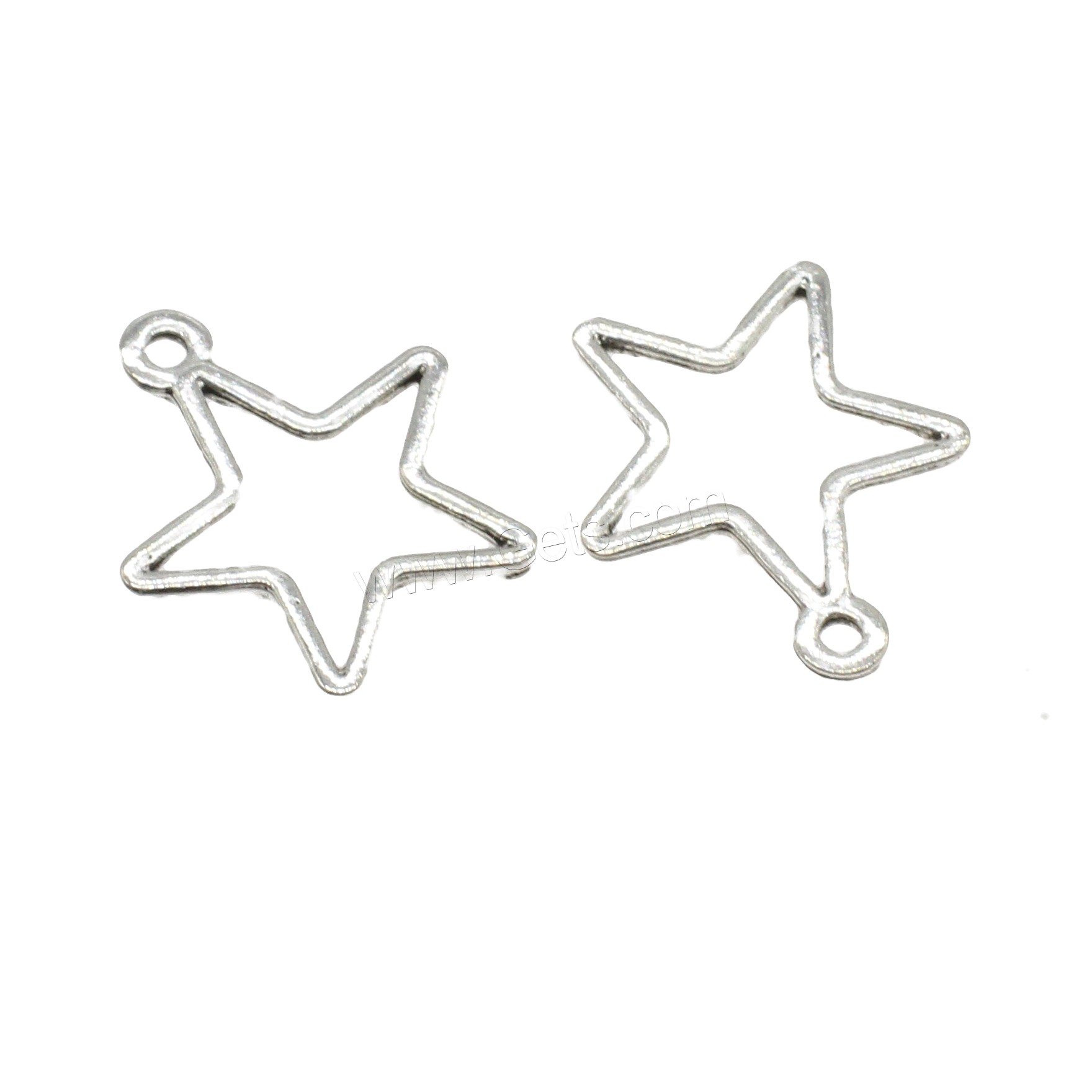 Zinc Alloy Star Pendant, plated, hollow, more colors for choice, 20.5x23.5x1.5mm, Hole:Approx 1.8mm, Approx 769PCs/KG, Sold By KG