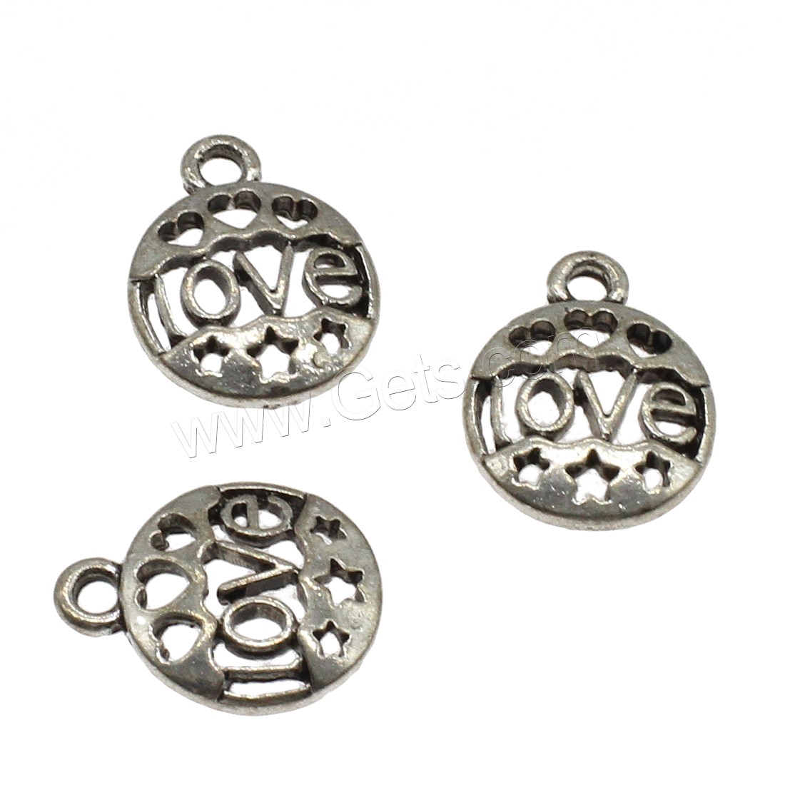 Zinc Alloy Hollow Pendants, plated, more colors for choice, 13x17x2.5mm, Hole:Approx 2mm, Approx 769PCs/KG, Sold By KG