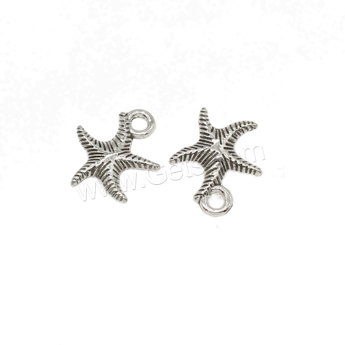 Bijoux pendentifs en Zinc alliage , alliage de zinc, étoile de mer, Placage, plus de couleurs à choisir, 13.5x16.5x3mm, Trou:Environ 2mm, Environ 1111PC/kg, Vendu par kg