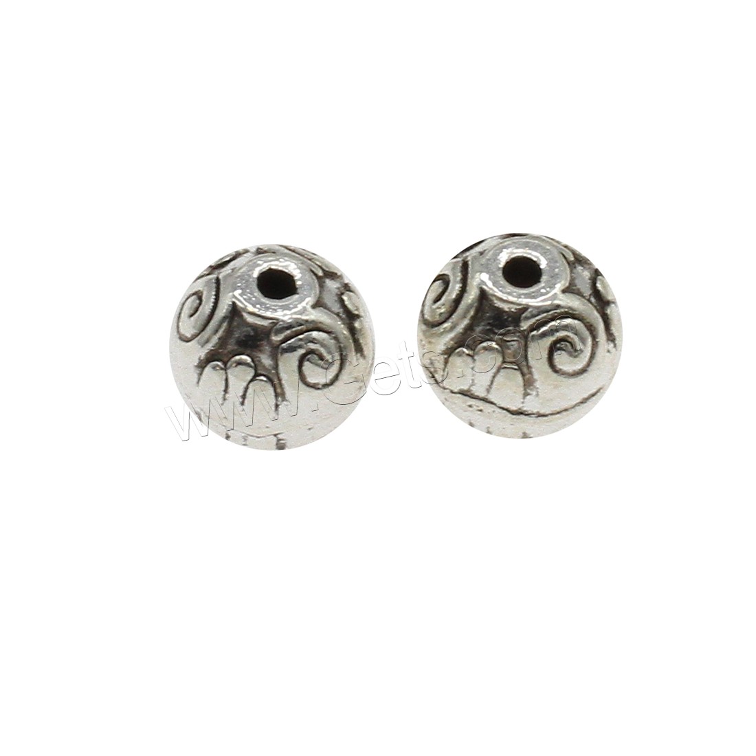 Zinc Alloy Jewelry Beads, Round, plated, more colors for choice, 10mm, Hole:Approx 1.7mm, Approx 333PCs/KG, Sold By KG