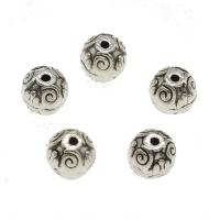 Zinc Alloy Jewelry Beads, Round, plated 10mm Approx 1.7mm, Approx 