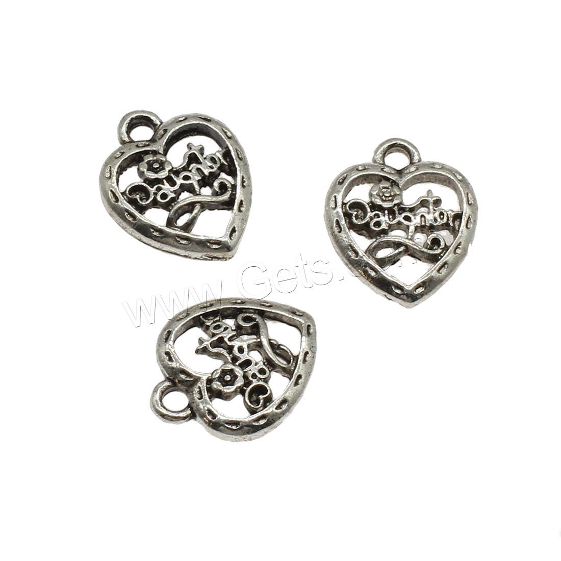 Zinc Alloy Heart Pendants, plated, hollow, more colors for choice, 13.5x16.5x2.5mm, Hole:Approx 2mm, Approx 769PCs/KG, Sold By KG