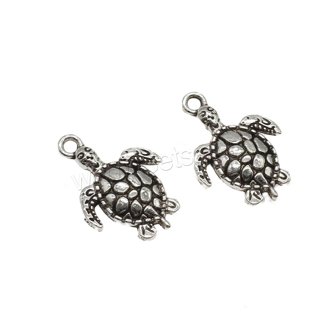 Zinc Alloy Animal Pendants, Turtle, plated, more colors for choice, 15.5x21.5x2mm, Hole:Approx 1.9mm, Approx 1000PCs/KG, Sold By KG