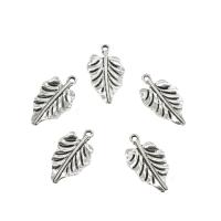 Zinc Alloy Leaf Pendants, plated Approx 2mm, Approx 