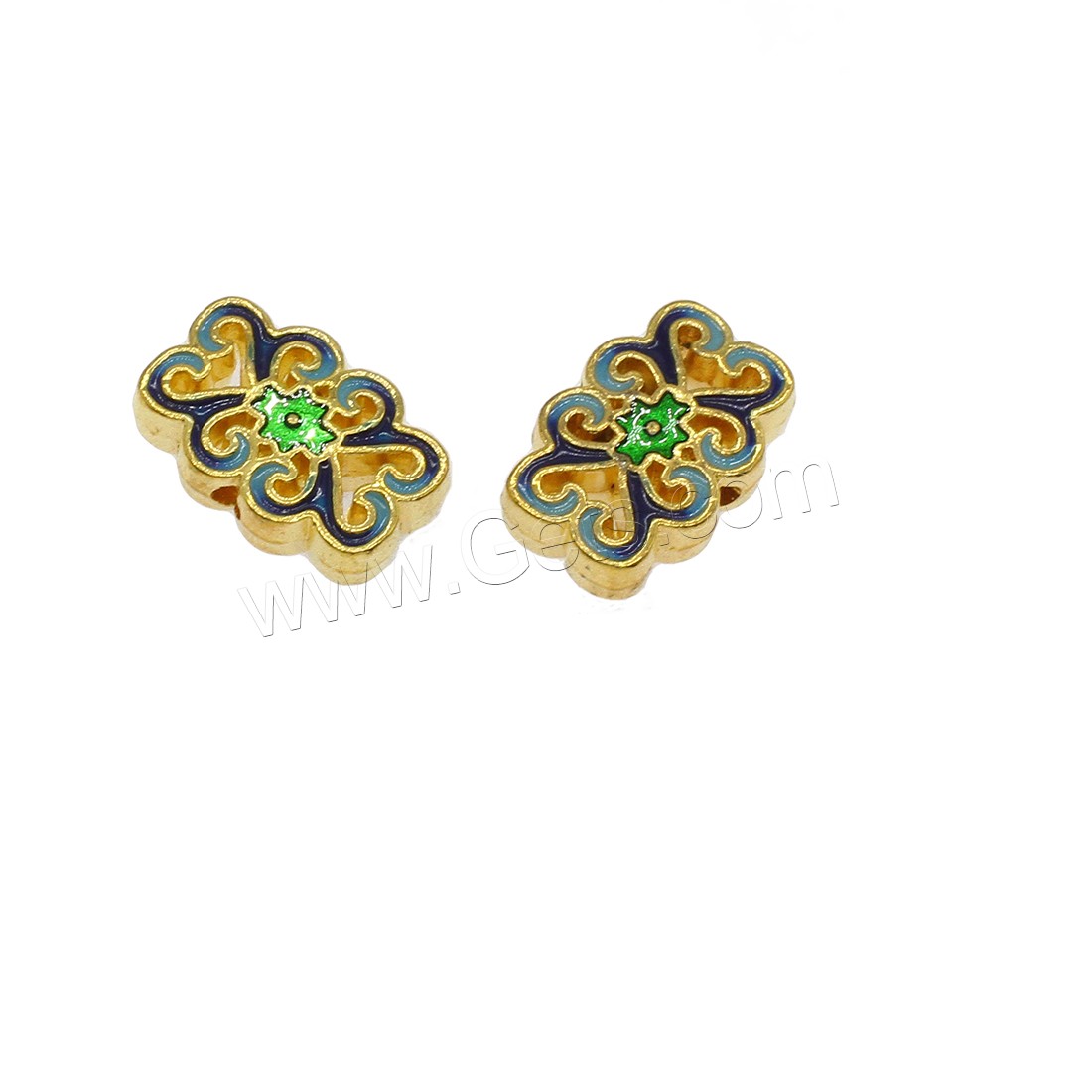 Enamel Zinc Alloy Beads, plated, more colors for choice, 12x17.5x5mm, Hole:Approx 2.3mm, Sold By PC