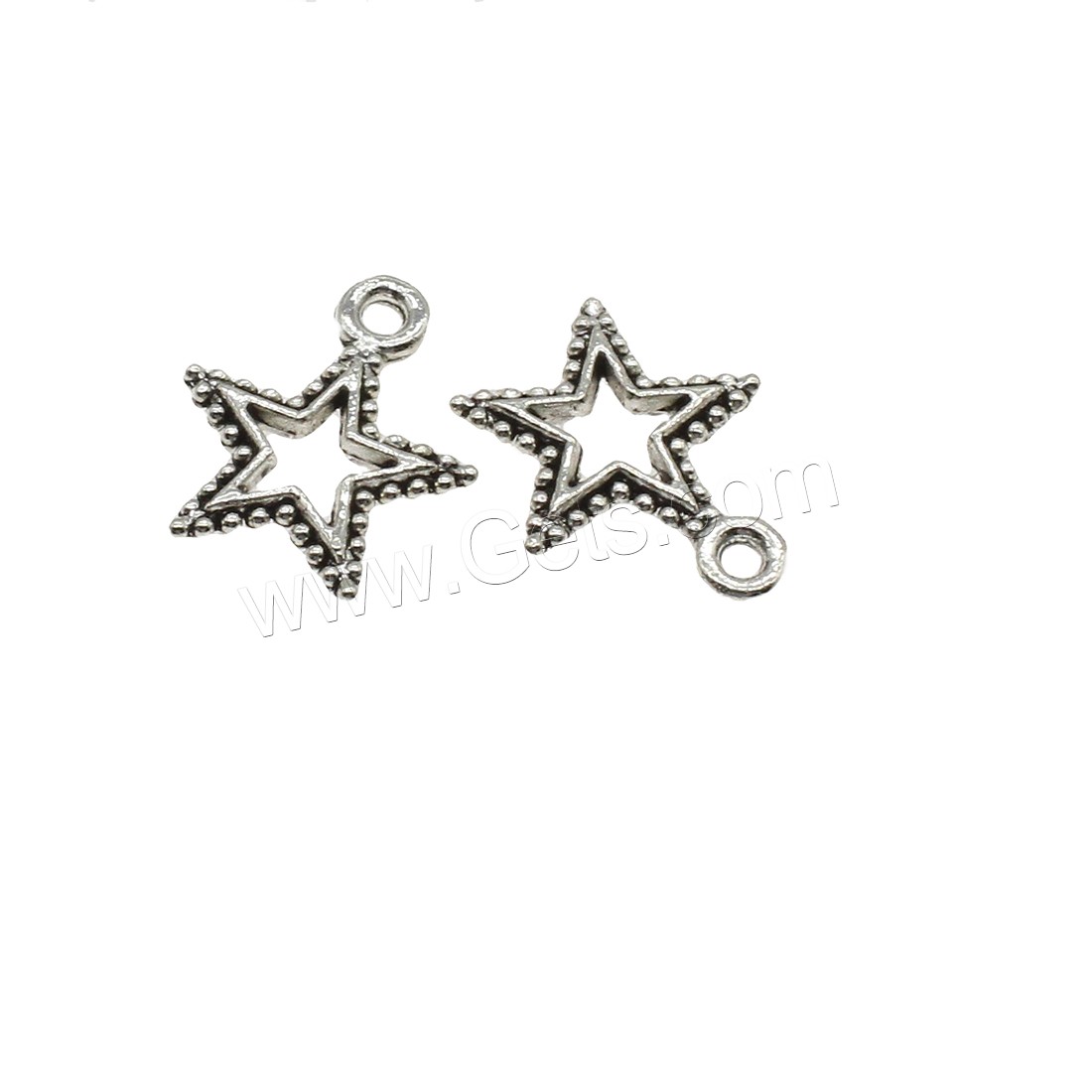 Zinc Alloy Star Pendant, plated, hollow, more colors for choice, 14x17x2mm, Hole:Approx 1.8mm, Approx 1428PCs/KG, Sold By KG