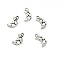 Zinc Alloy Hollow Pendants, Moon, plated Approx 1.7mm, Approx 