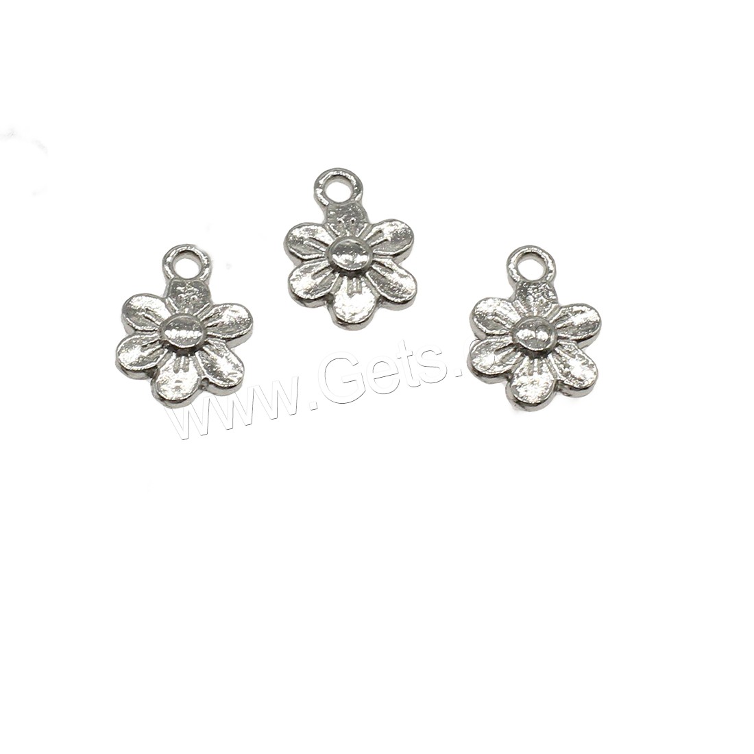 Zinc Alloy Flower Pendants, plated, more colors for choice, 9x13x2mm, Hole:Approx 1.4mm, Approx 2500PCs/KG, Sold By KG