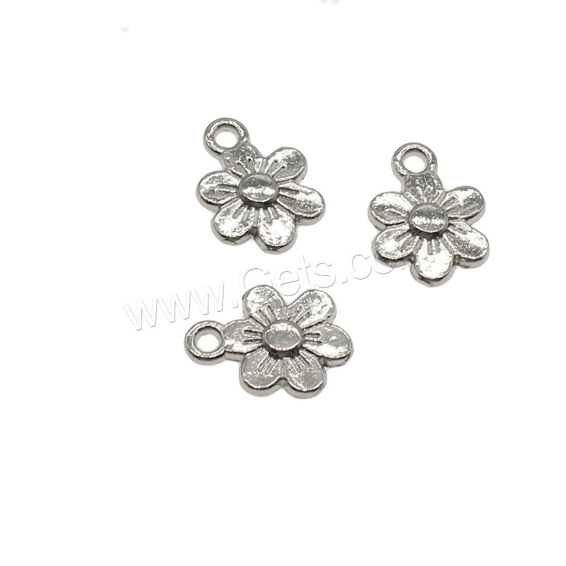 Zinc Alloy Flower Pendants, plated, more colors for choice, 9x13x2mm, Hole:Approx 1.4mm, Approx 2500PCs/KG, Sold By KG