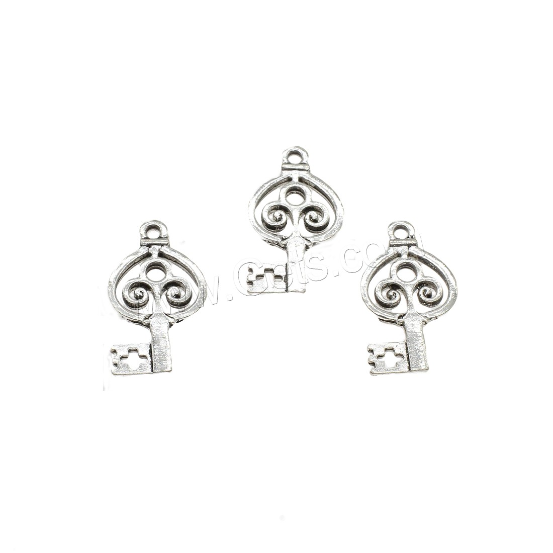 Zinc Alloy Key Pendants, plated, hollow, more colors for choice, 14x25x2mm, Hole:Approx 1.9mm, Approx 500PCs/KG, Sold By KG